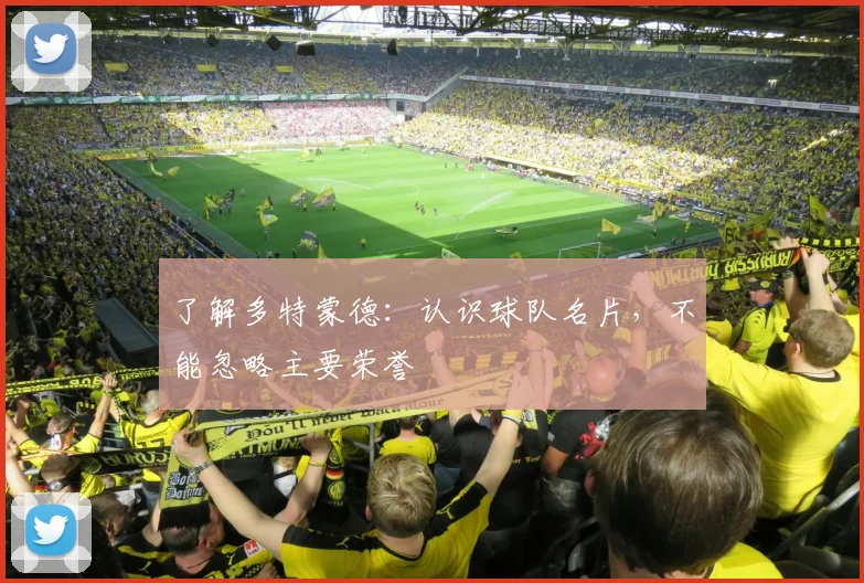 了解多特蒙德：认识球队名片，不能忽略主要荣誉